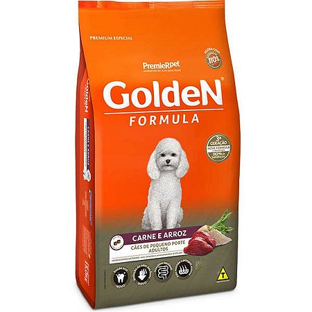 Ração Golden  Mini Bits Para Cães Adultos  Carne e Arroz