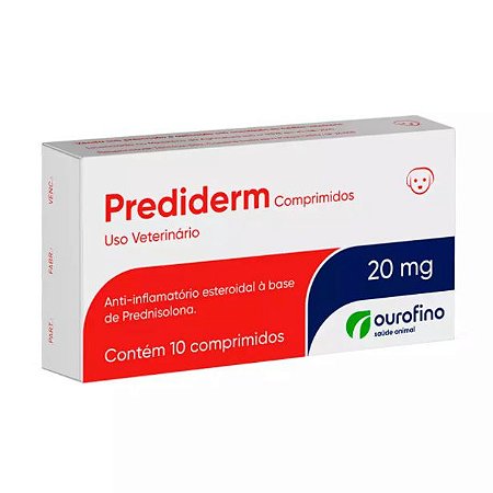 Prediderm Ourofino 20mg 10 Comprimidos