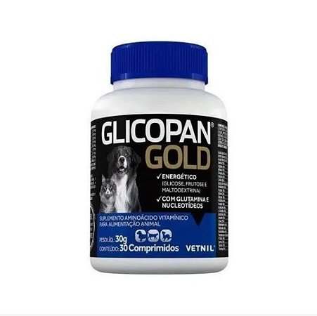 Glicopan Gold 30 Comprimidos Suplemento Vitaminico Vetnil