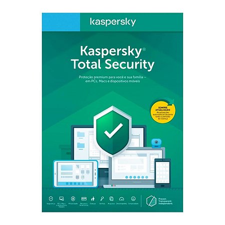 Kaspersky Antivírus Total Security 2022 Multidispositivos 1 PC - Digital para Download
