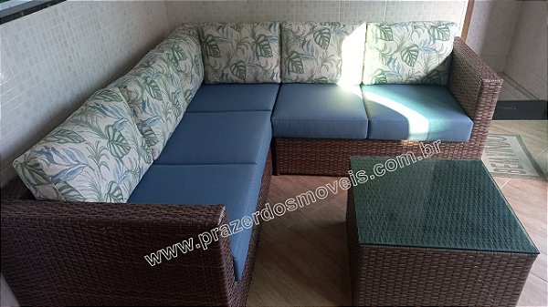 CONJUNTO DE SOFA EM L