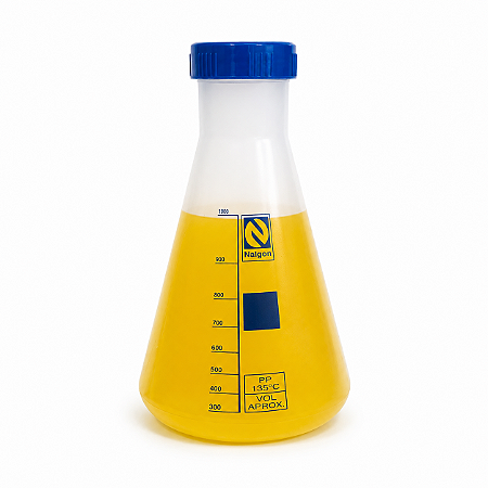 Frasco Erlenmeyer PP com Tampa 1000 ml - Nalgon