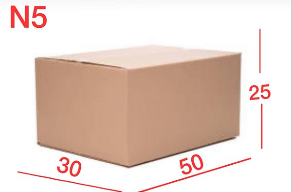 Caixa de Papelão N5 – 50x30x25