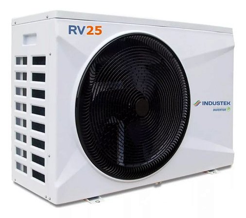 Trocador/Bomba de Calor iNDUSTEK para piscina  FULL INVERTER RV25 MONO 220V ATE 25 M3
