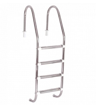 Escada para Piscina aço inox Degraus  ABS POOLTEC 4 degraus