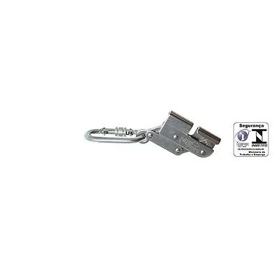 Trava Queda MG Inox com para Cabo de Aço 8MM com Mosquetão Oval