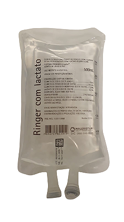 RINGER C/ LACTATO 500ML - HALEX ISTAR - BOLSA
