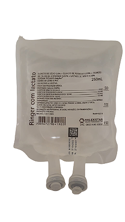 RINGER C/ LACTATO 250ML - HALEX ISTAR - BOLSA