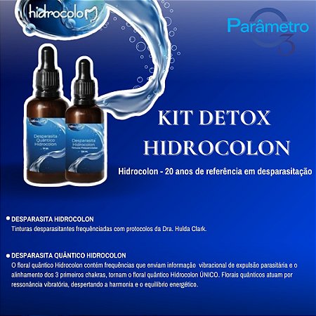 KIT FLORAL QUÂNTICO E TINTURA DESPARASITANTE HIDROCOLON