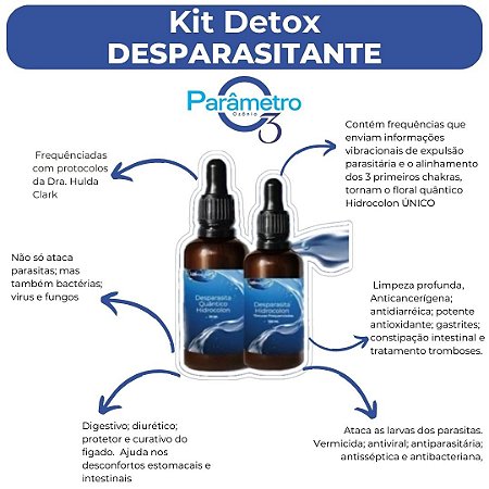KIT FLORAL QUÂNTICO E TINTURA DESPARASITANTE HIDROCOLON