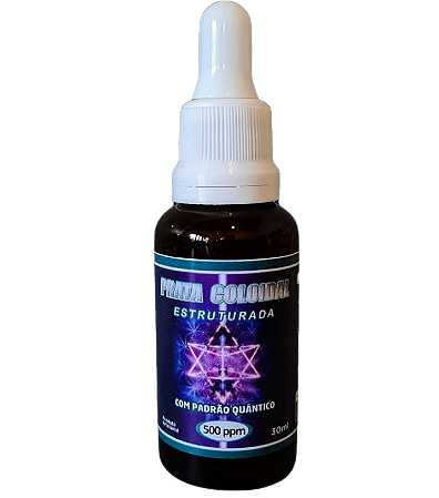 PRATA COLOIDAL ESTRUTURADA 500PPM - FREQUENCIADA - 30ML