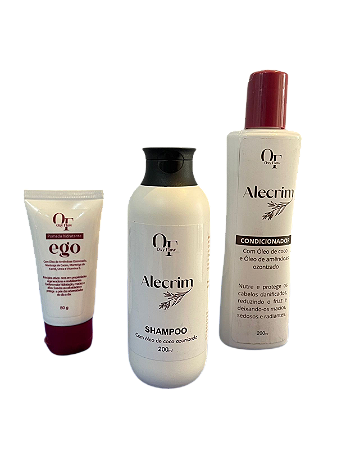 KIT CABELO FORÇA C/ ALECRIM + BRINDE HIDRATANTE URÉIA