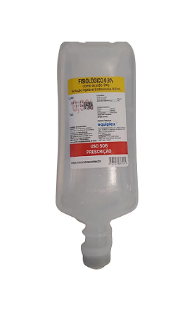 SOLUÇÃO FISIOLÓGICA 0,9% 500ml -EQUIPLEX