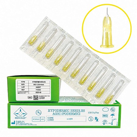AGULHA 30G 4MM - MESORAM P/ BOTOX - PCT C 10 UNID