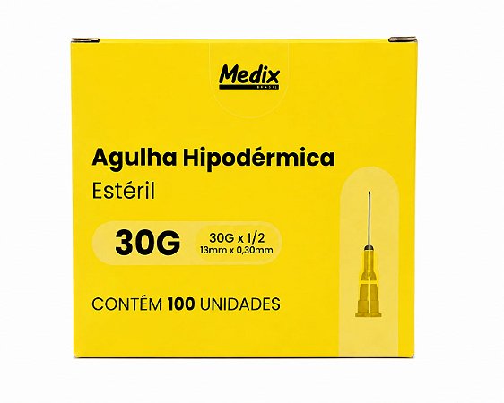 AGULHA 13x30 - AMARELA - CX C 100 UNID