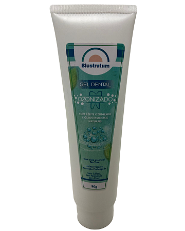 GEL DENTAL MENTA PIPERITA - AZEITE OZONIZADO - 90 GRS - BLUSTRATUM