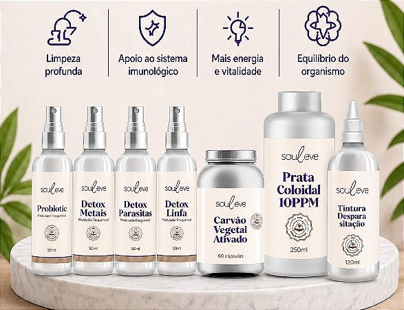 KIT DETOX E DESPARASITANTE - 75 DIAS - COMBO