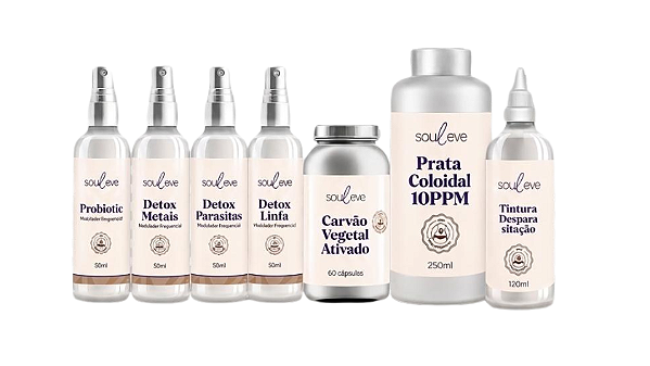 KIT DETOX E DESPARASITANTE - 75 DIAS - COMBO