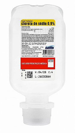 SOLUÇÃO FISIOLÓGICA 0,9% 100ML- FRASCO - FARMACE