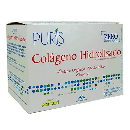 Colágeno + Vitamina e Minerais  Sabor Abacaxi - 30 SACHES