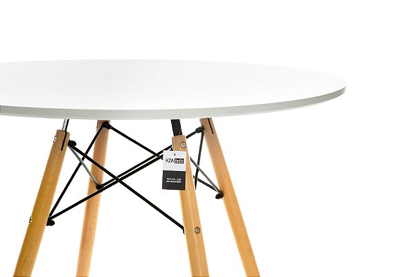 Conjunto Mesa Eiffel 90cm Branca + 4 Cadeiras DSW Eiffel Design Charles Eames Acrilica