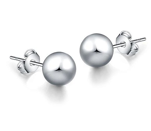 Brinco bola grande prata 925 - Amor Equestre - Joias e semi joias primeira  linha, alta qualidade, modernas, clássicas e descoladas.