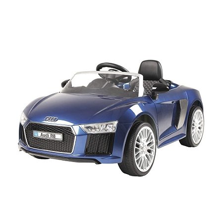 Carrinho Elétrico Infantil com Controle Remoto Audi 6v R8 Azul Xalingo  Brinquedos Azul - center infantil