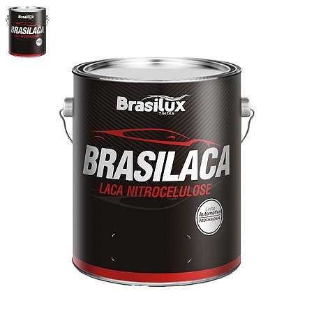 Tinta Laca Automotiva Profissional Preto Fosco 3,6l - Brasilux