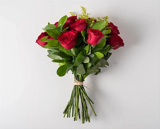 Buque De 8 Rosas Naturais