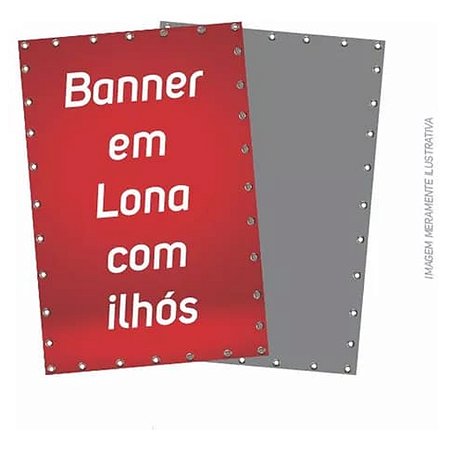 Banner em Lona 60x90cm c/ ilhós