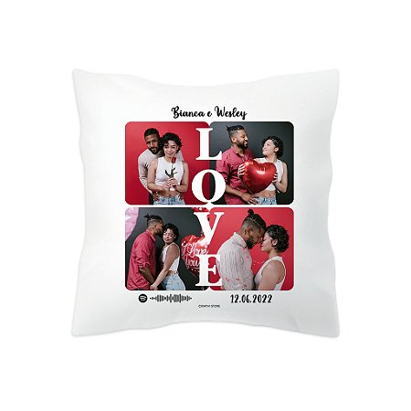 Almofada personalizada c/enchimento 40x40cm