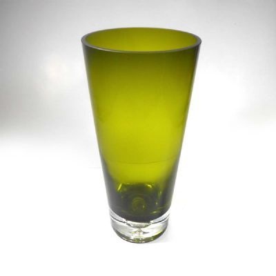 Vaso 25CM de Vidro Verde- Gs Ypsilon