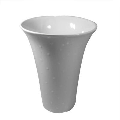Vaso de Cerâmica 28cm Branco - GS Ashley