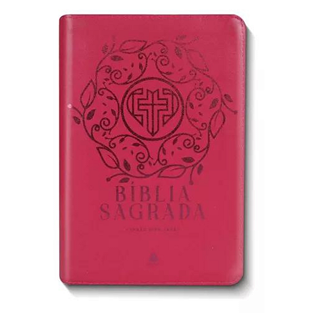 Bíblia Sagrada King James Luxo Rosa Com Zíper - Bkj