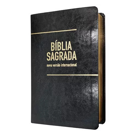 Bíblia Sagrada Nvi Letra Gigante Capa Luxo Preta Tamanho Grande