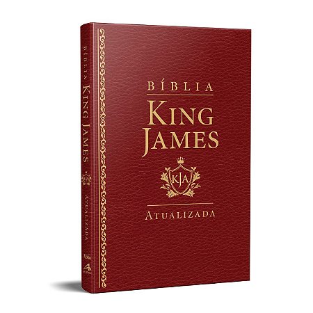 Bíblia King James Atualizada KJA Slim (Capa Luxo Vinho)