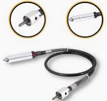 CONJUNTO DE EIXO FLEXIVEL com mandril  E FRESA PARA APARAR CASCOS DE CAVALOS