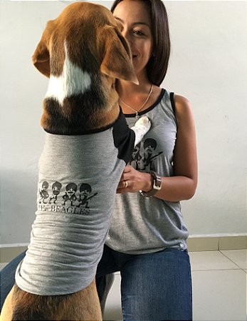 Regata Feminina Beagles - Compre igual para o seu pet!