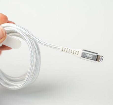 Cabo Nylon Lightning MFi Branco 1,5m