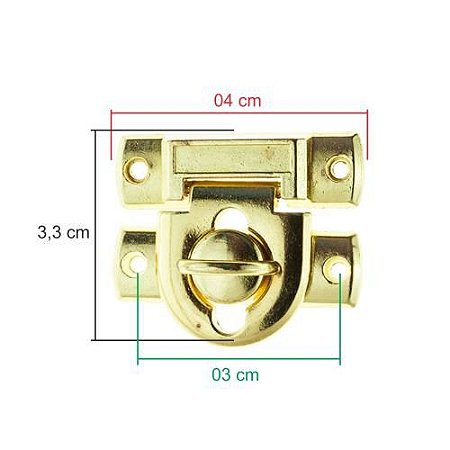 FECHO P/ CADEADO LATONADO
