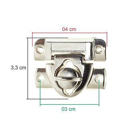 FECHO P/ CADEADO NIQUELADO