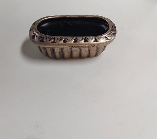 EQUIBANA CERAMICA FLOR PEQUENA ROSE ENVELHECIDO 16X5