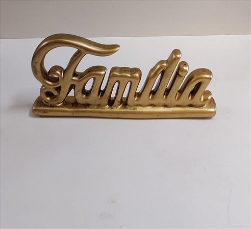 PALAVRA CERAMICA FAMILIA DOURADO ENVELHECIDO 25X11