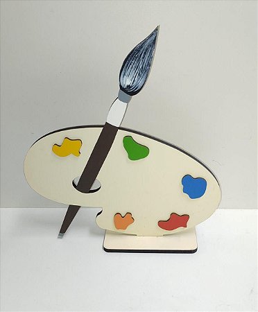 PALETA AQUARELA 26X28 CM COM BASE