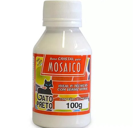 BASE CRISTAL MOSAICO 100ML GATO PRETO