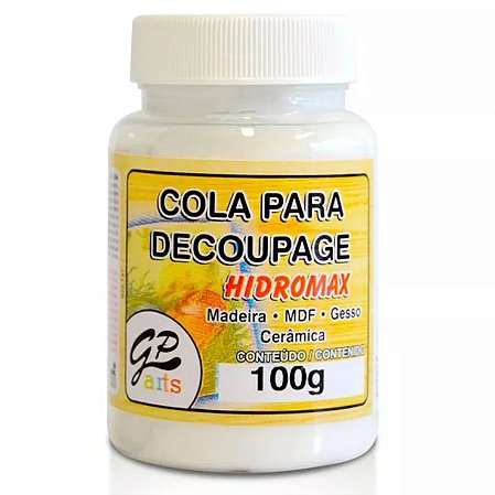 COLA PARA DECOUPAGE HIDROMAX MADEIRA 100G GATO PRETO