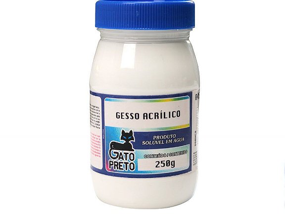 GESSO ACRÍLICO 250ML GATO PRETO
