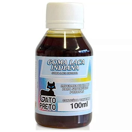 GOMA LACA INDIANA 100ML GATO PRETO