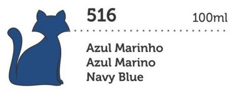 TINTA ACRÍLICA DECORATIVA 100ML AZUL MARINHO GATO PRETO