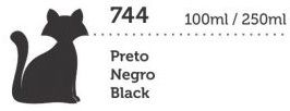 TINTA MEGA PVA FOSCA 100ML PRETO GATO PRETO